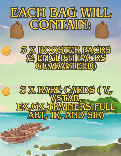 Grandline's Treasure hunt! Pokemon Mystery bundle cards 2025