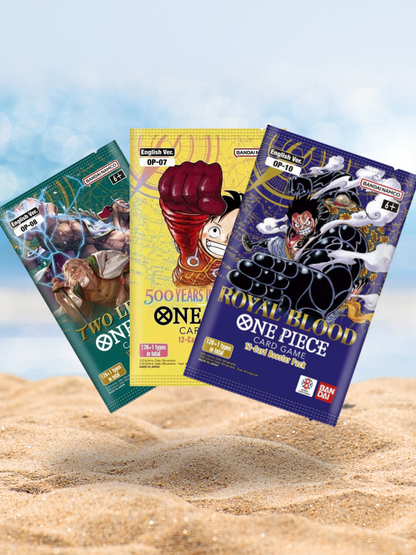 One Piece 3 pack Card Bundles OP-07 OP-10 OP-8 Card Game Packs